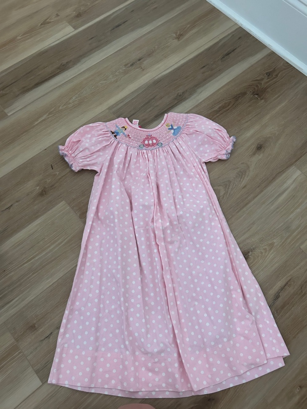Smocked dress with princess
